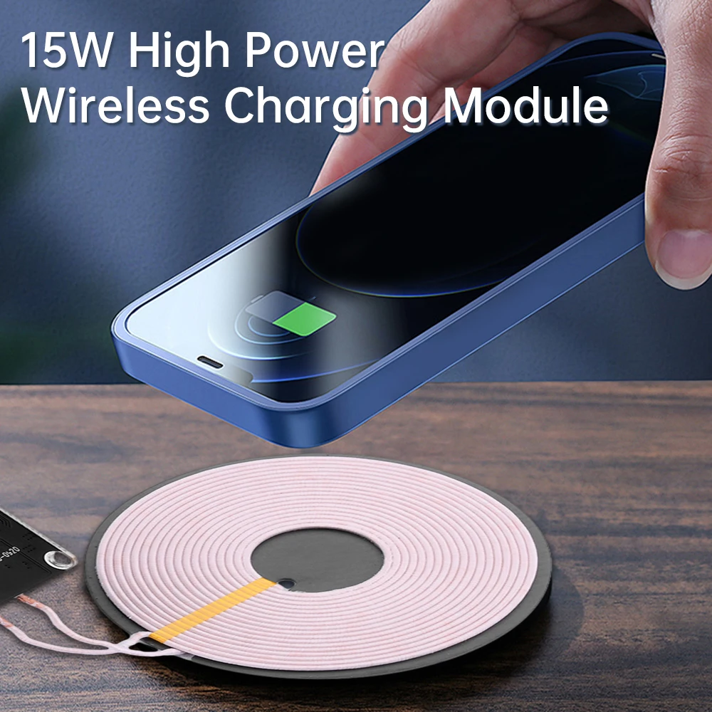 

14mm 15W Wireless Charger Transmitter Module 12V 5A High-power Fast Charging Charging Board for Mobile Phone PCBA Module