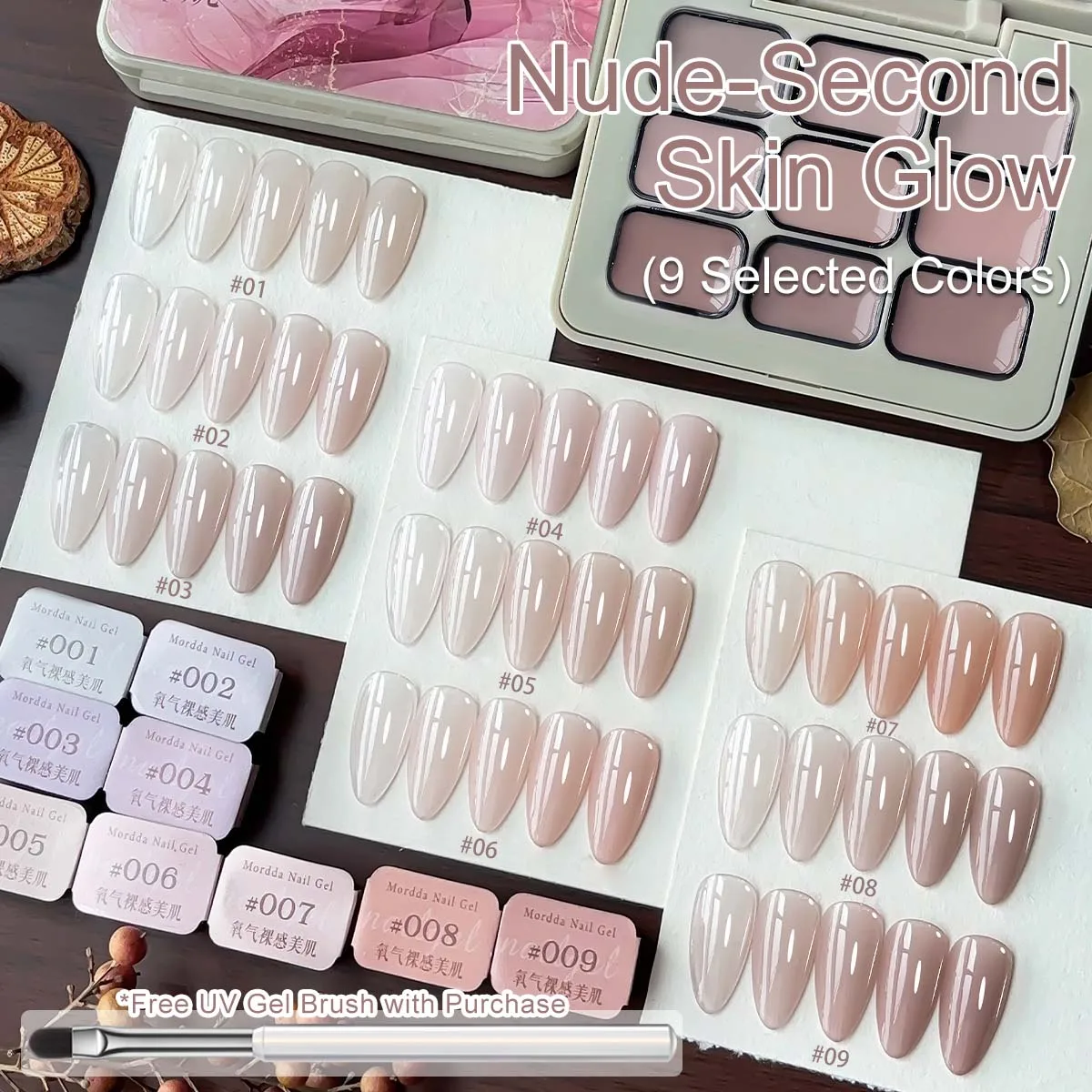 

9-colors Madrid Nights patter glue smudges canned high saturation popular semi-solid nail polish glue nail salon for special use