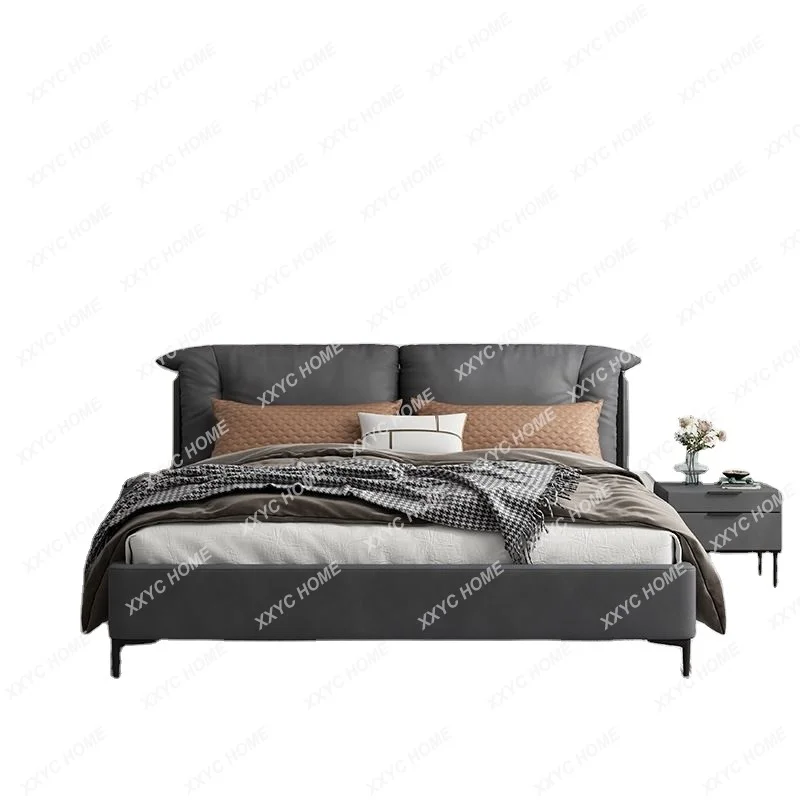 

Hot selling bedroom furniture italian style bed italian leather bed royal king size bed