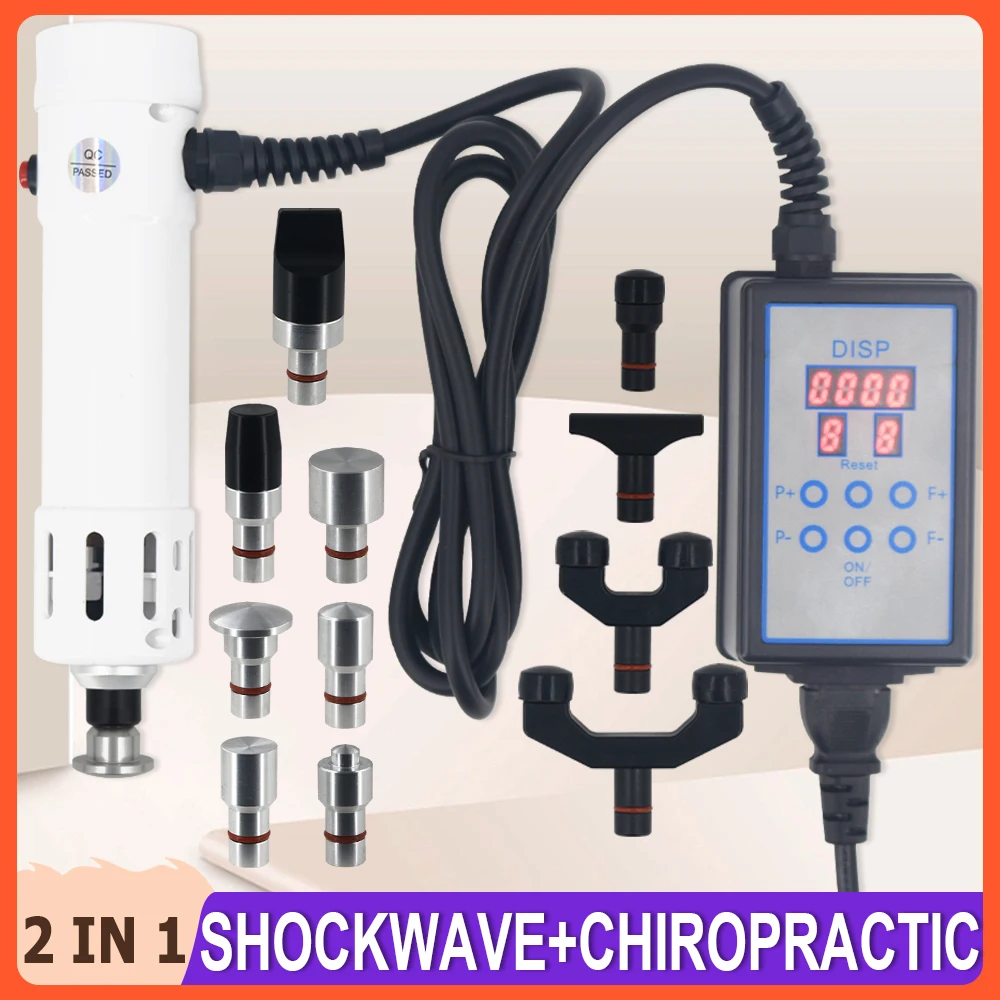 

2 IN 1 Shockwave Therapy Machine Chiropractic Tools Erectile Dysfunction Treatment Body Muscle Relaxation Massager Shock Wave