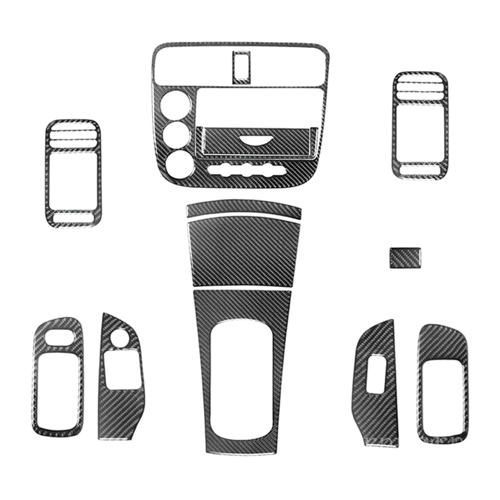 

Car Decoration Carbon Fiber Trim Kit Car Interior Decoration Carbon Fiber Material Dust Prevention Easy Installation