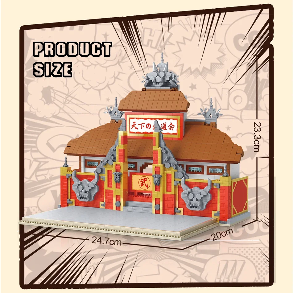 

Конструктор MOC Diamond Cartoons: Сцена из аниме «Дракон» (Tenkaichi Budokai), модель из кирпичиков, игрушка для детей и взрослых, коллекционный подарок