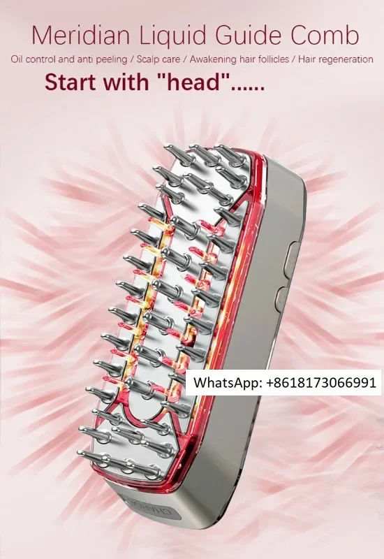 New  hair comb micro current household vibration anti hair loss massage comb RF RF scalp care device