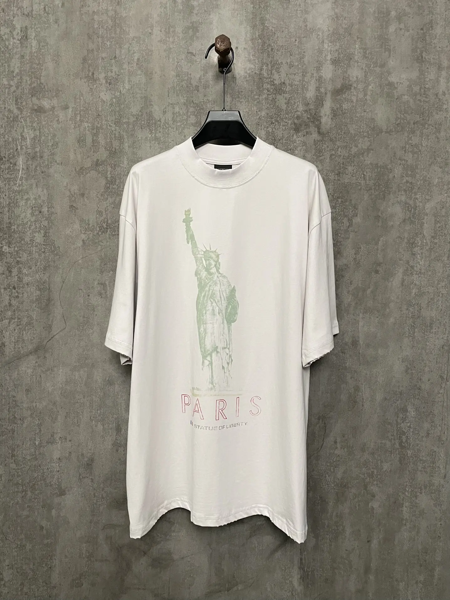 

24SS 1:1 Best Version Statue Of Liberty Printed T shirt Men Women Oversized Men Casual Cotton T-Shirt