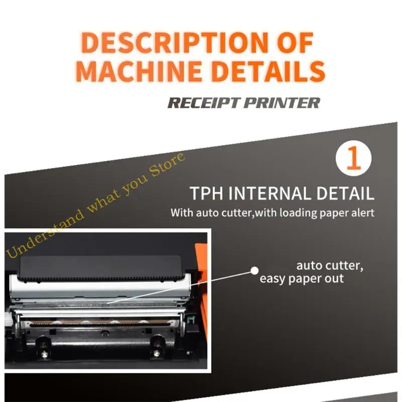 

J60A Professional Thermals POS Printer With Ethernet Connectivitys 1.5 Million Cut Capacity For High Volumes Environment