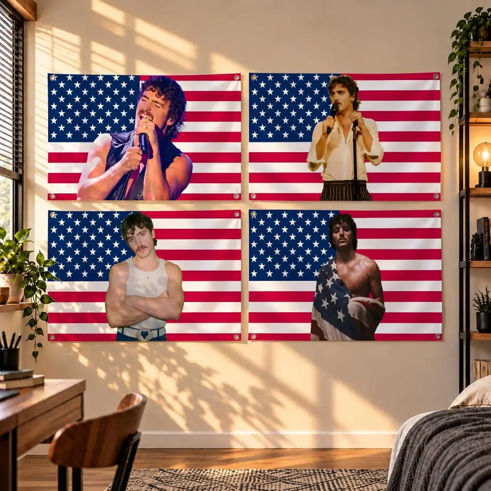 Popular American Pop Singer Benson Boone Flags Indoor Outdoor Wall Hanging Flag Decor Banner Wall Decor