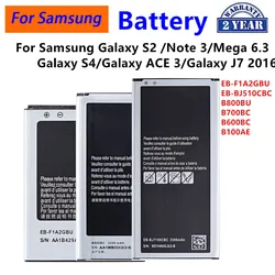 EB-F1A2GBU EB-BJ510CBC B800BU B700BC B600BC B100AE Battery For Samsung Galaxy S2 i9100 Note 3 Mega 6.3 S4 Galaxy ACE 3 J7 2016