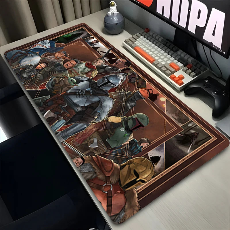 Rubber Mouse Pad Gaming Extended Mousepad Non Slip S-star W-wars Large Desk Mat Gamer Cabinet