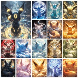 Japanese anime diamond painting kit Pokemon Eevee embroidered diamond DIY mosaic home decoration children's gift