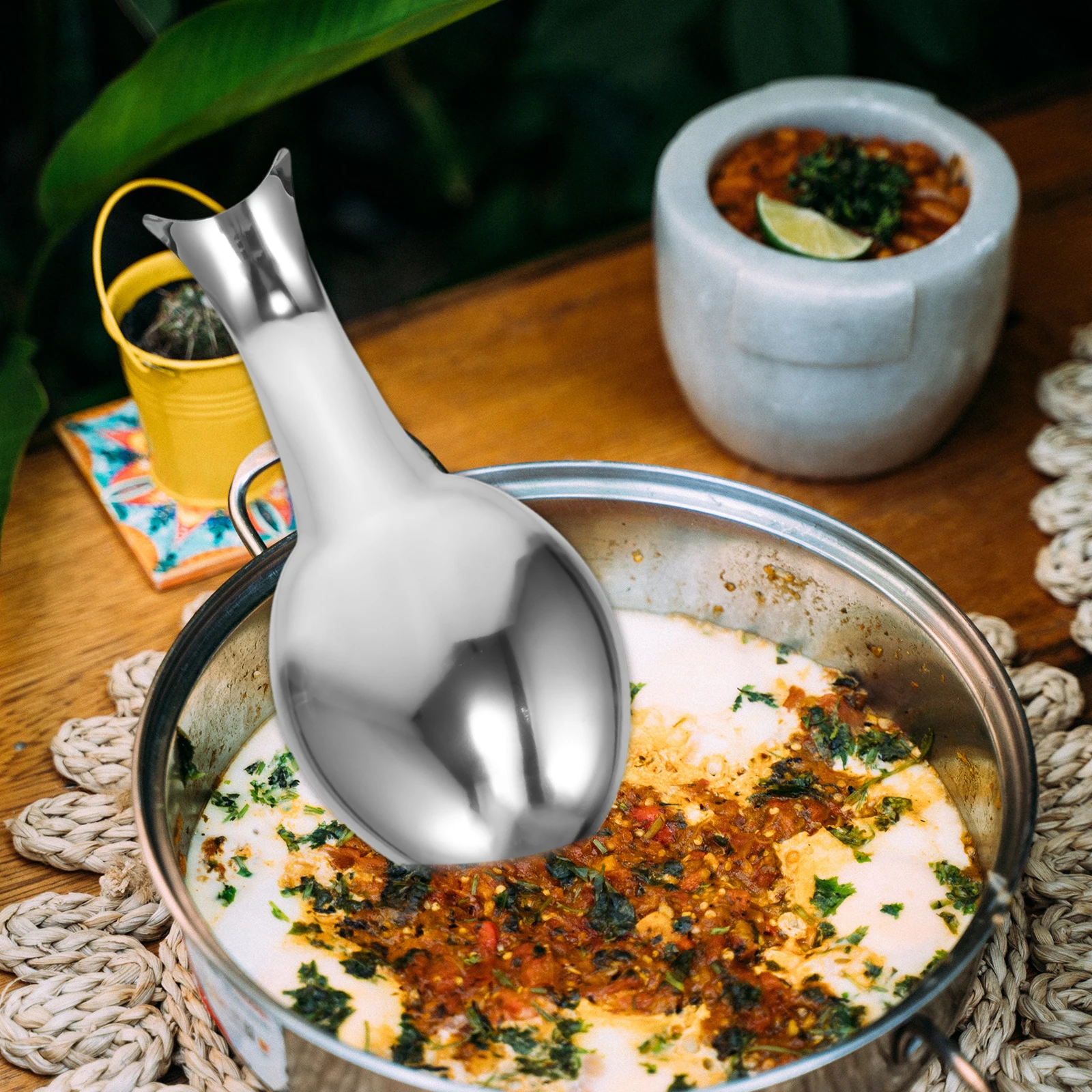 

Stainless Steel Spoon Soup Spoon Cutlery Home Restaurant Supply Easy Clean Stainless Steel Spoons Practical Use