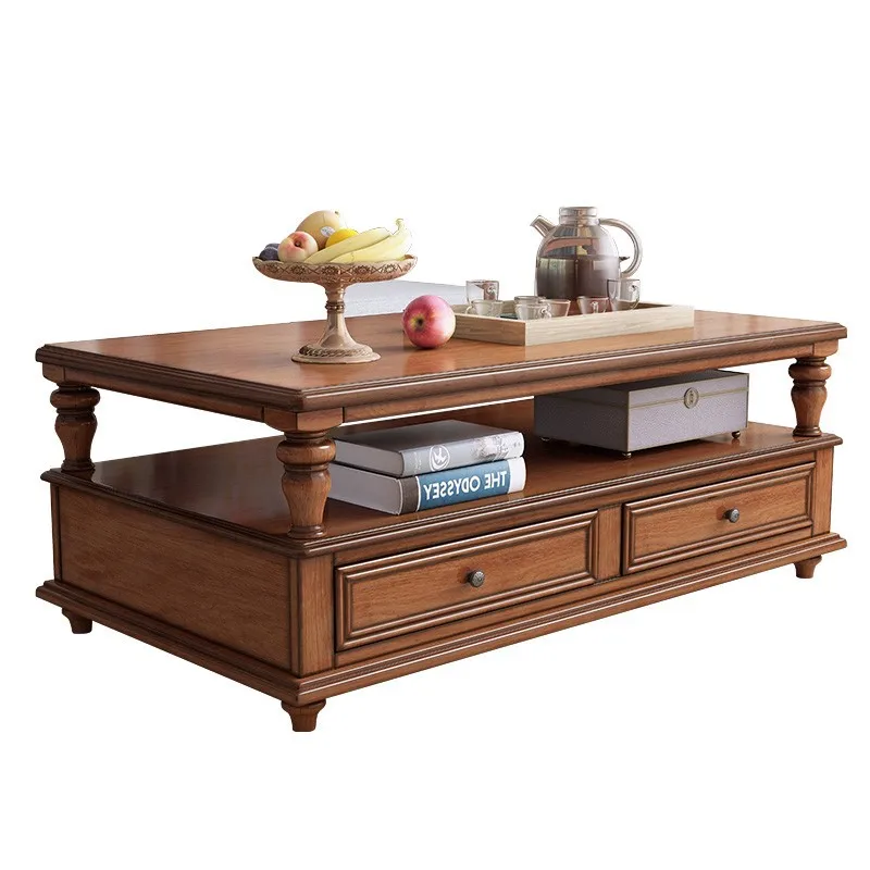 

Американский шкаф для телевизора из цельного дерева, журнальный столик, комбинированный комплект мебели для гостиной, напольный шкаф из бревен, простой