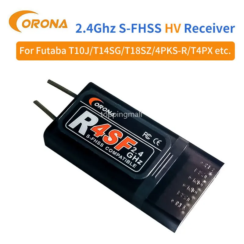 Corona Receiver S-FHSS/FHSS R4SF R6SF R8SF GR7SF 4ch 6ch 8ch Compatible FUTABA T6J T8J T14SG T18MZ T18SZ