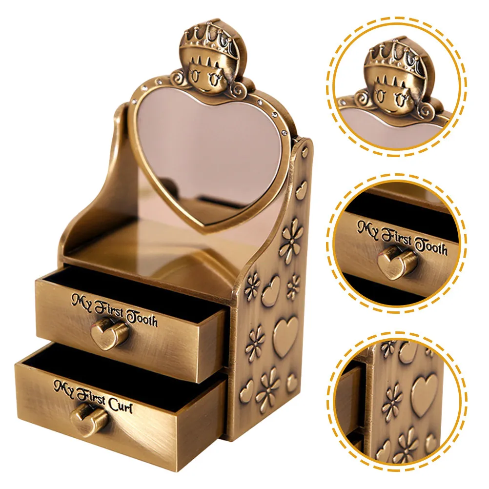 baby-tooth-box-fetal-hair-storage-case-creative-premium-alloy-keepsake-for-first-tooth-and-curl-set-baby-shower-gift