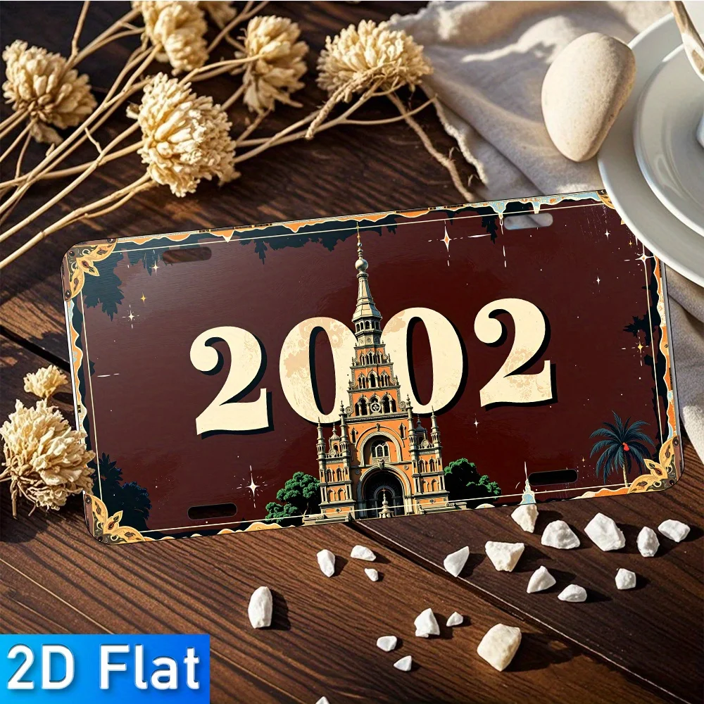 2D Flat - [Open ]2D Flat2D Plane - 1pc Vintage Wall Art Medallion - 15.24X30.48 Cm Vintage Metal Sign with Santa Claus And Chris