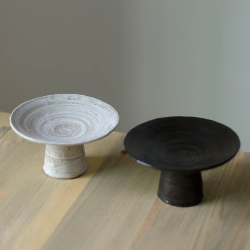 

Ceramic High Tea Tray Chinese Zen Tea Ceremony Dried Fruit Tray Fruit Tray High Tea Table Dessert Melon Seeds Dish