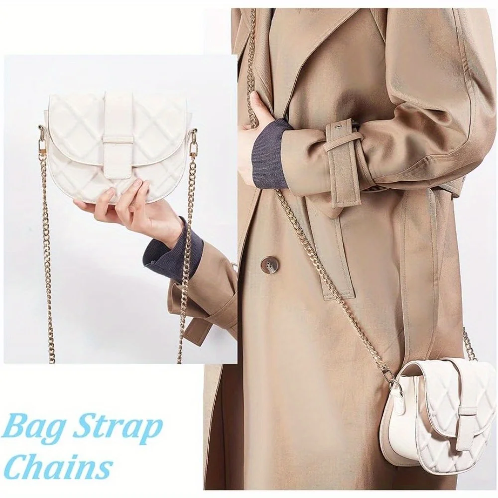 Metal Chain Strap for Bags Handles Crossbody Handbag Shoulder Purse Bag Chain Decorative Accessories