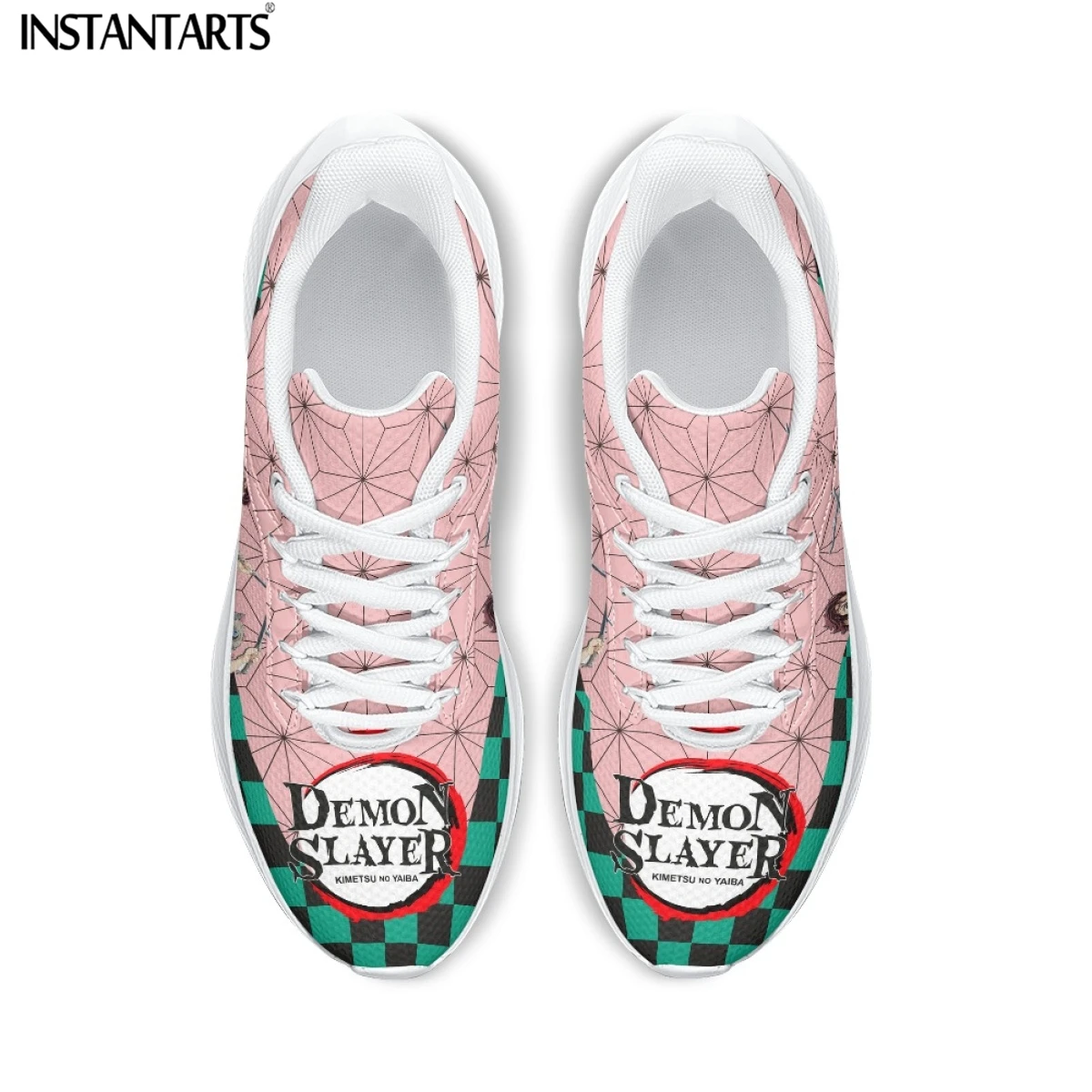 INSTANTARTS 2023 New Running Shoes for Women Cartoon Anime Printed Cushion Sneakers Non-slip Wear-resistant Walkings Zapatillas
