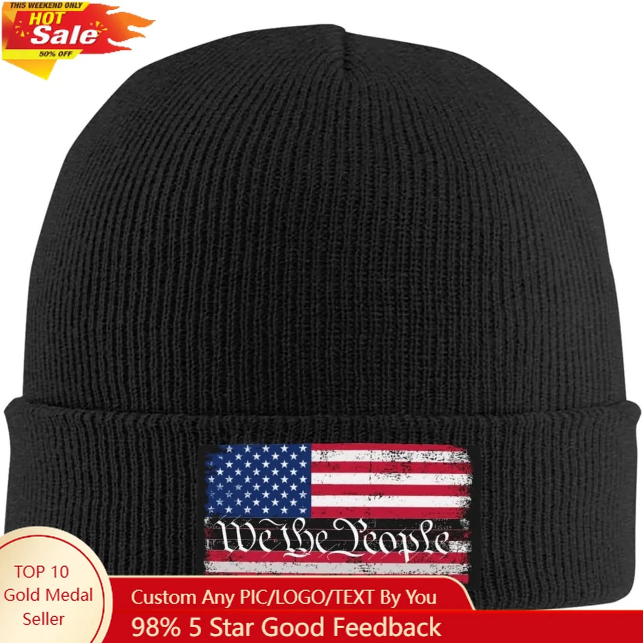 

Knit Beanie Hat Winter Fall Headwear for Men Women Warm Stocking Skull-Cap for Cold Weather Skate