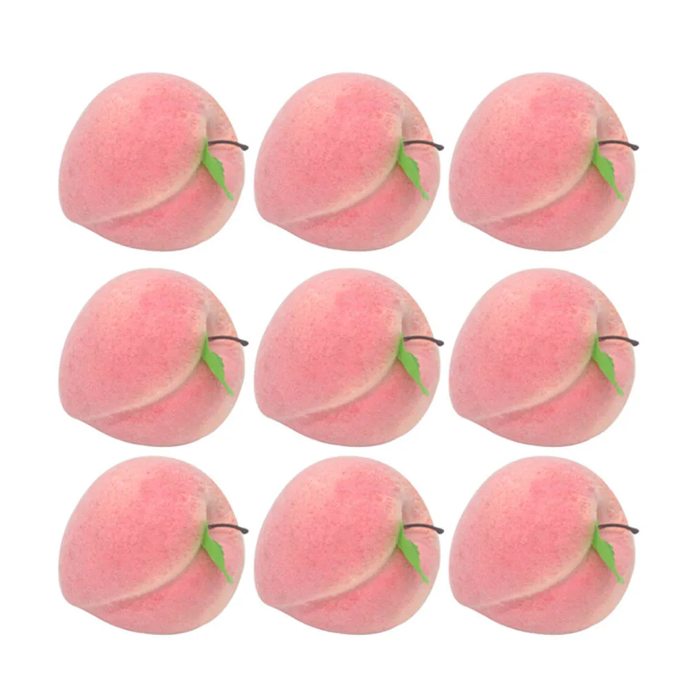 

12pcs Simulated Peach Decoration Realistic Fake Fruit for Home Kitchen Office Commercial Shopwindow Props Photography