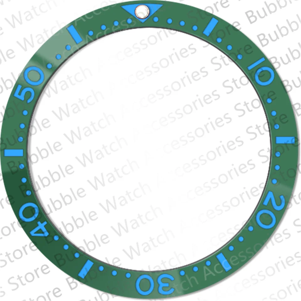 38mm*31.5mm Ceramics Green Blue Bezel Insert Fit For SKX007 SKX009  SRPD Submariner Automatic Men Watches