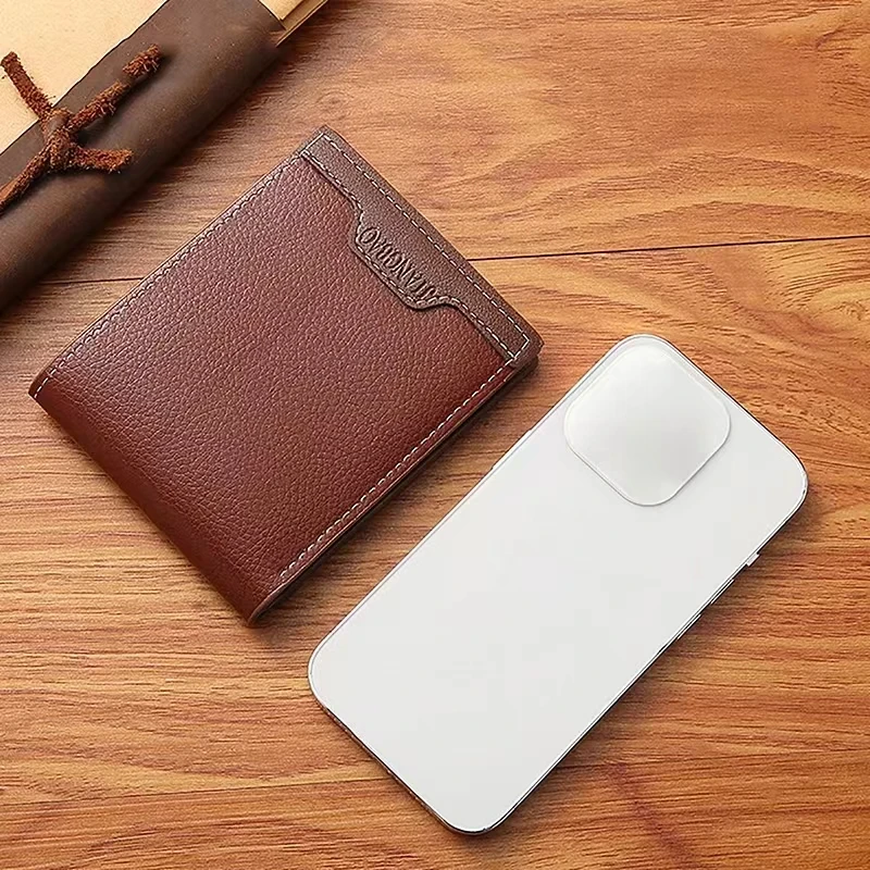 Vintage Foldable Wallet For Men Minimalist Soft PU Leather Purse Credit Card Holder Money Change Pouch Man Birthday Gift
