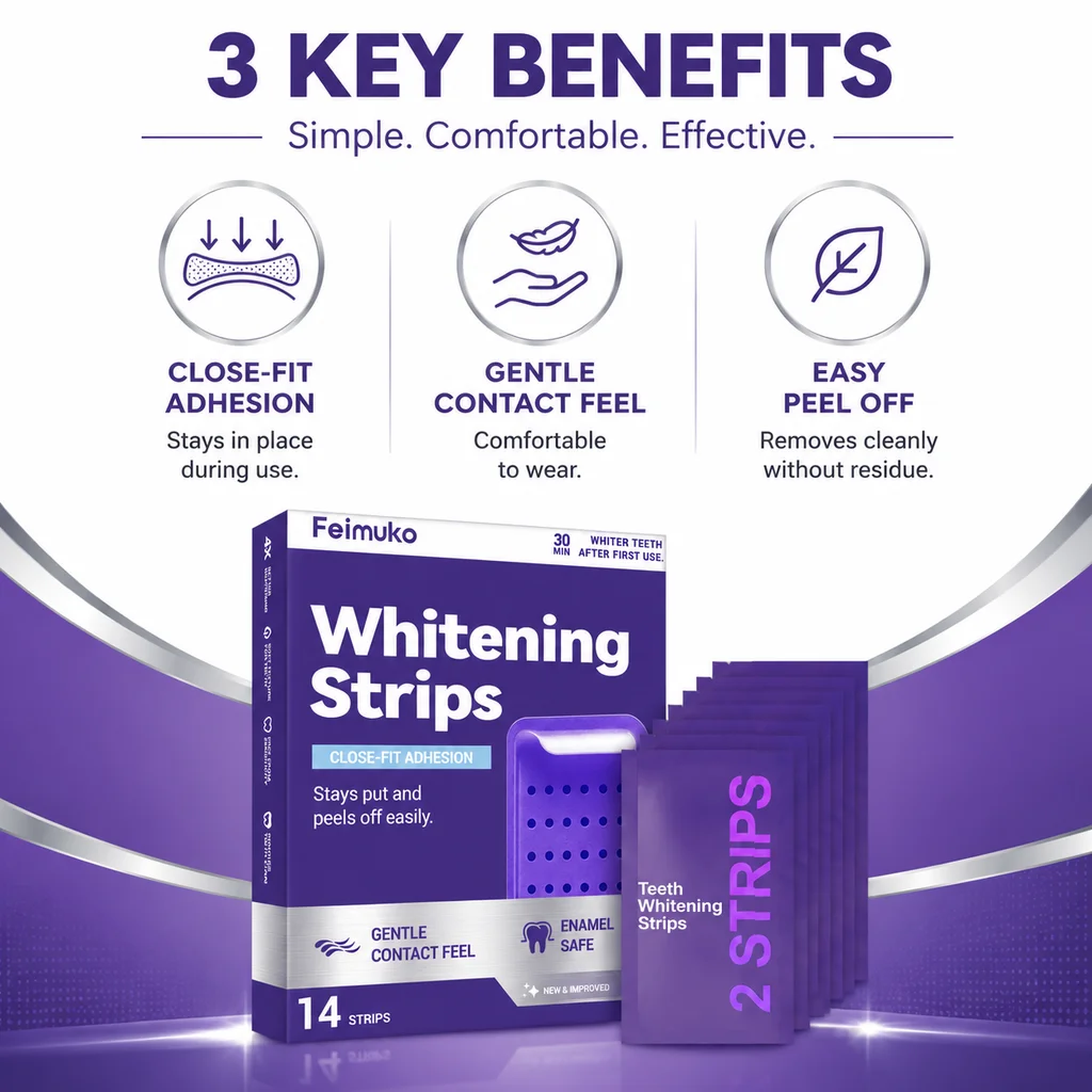Фиолетовые полоски для ухода з – обзор и цена Teeth Whitening Routine