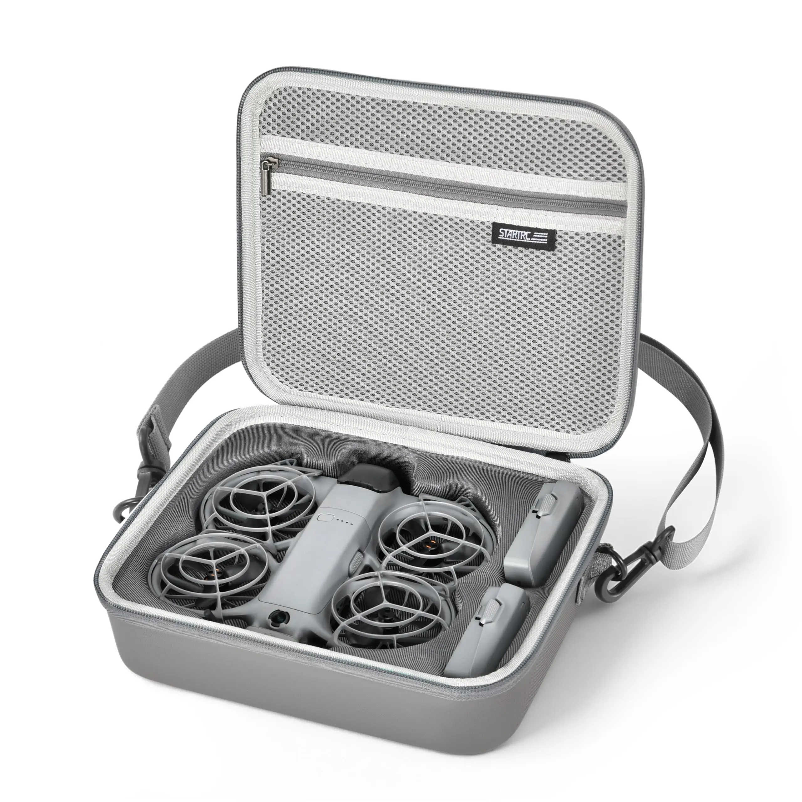 STARTRC Neo 2 Tasche, tragbare PU-Schulter-/Handtasche für DJI Neo 2 Drohne und Batteriezubehör (inkompatibel mit der Fernbedienung) mit Schultergurten