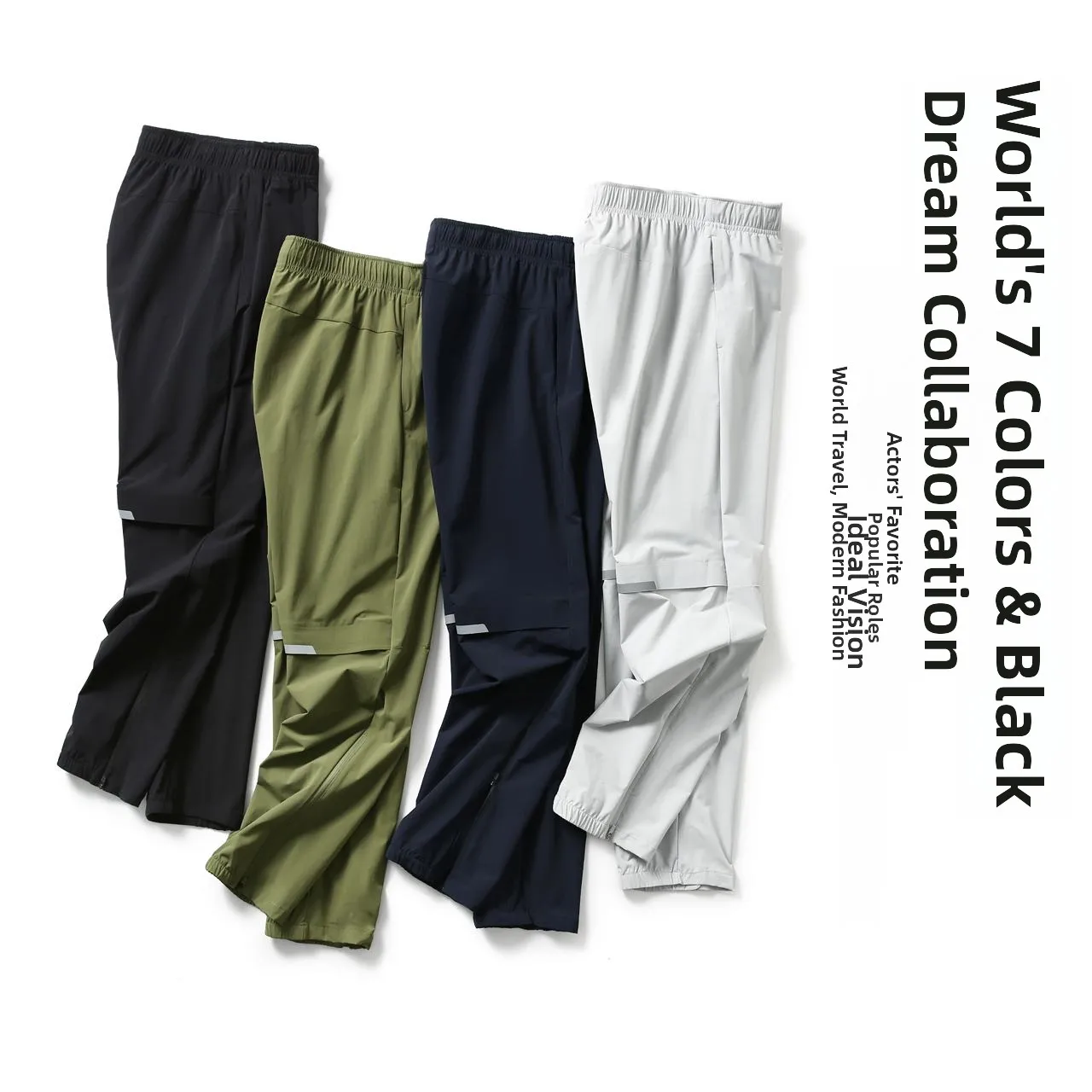 

Мужские повседневные брюки Tech Cool для активного отдыха, UPF50, 3D-крой, быстросохнущие, модные городские прямые брюки