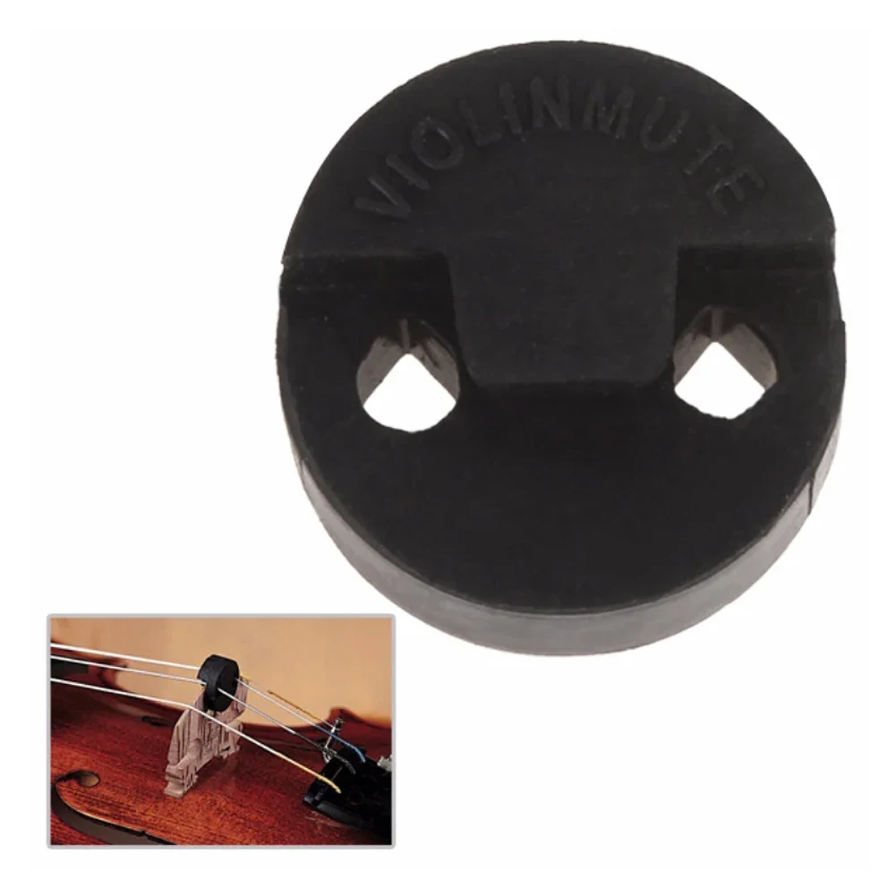 5pcs Rubber Violin Mute Professional Violin Parts 20 X 20mm Round Rubber Violin Mute Silencer Stringed Instrument Accessories