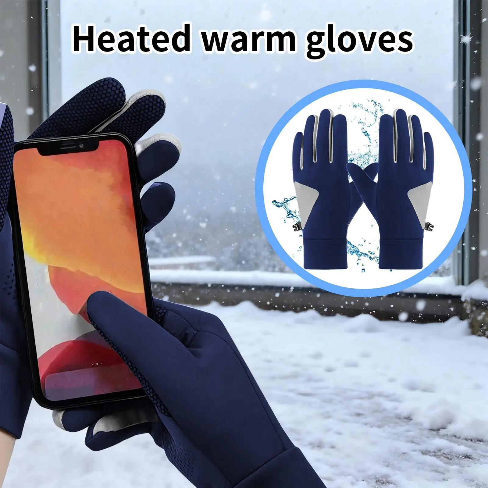 

Electric Heated Gloves Waterproof Camping Hand Warmers for Cold Weather Skiing Snowboarding Cycling Supplies
