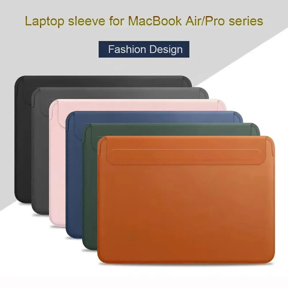 New Laptop Sleeve for MacBook Air 13 Case A2337 A2179 Pro 13 A2338 Waterproof Leather Laptop Bag for MacBook Pro 14 A2442