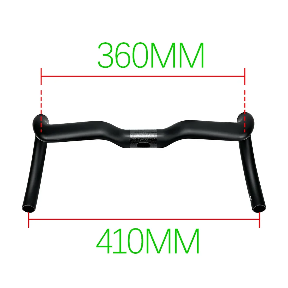 BALUGOE Competition Lift 20mm Highway Bicycle Bend Handle Extraverted Sprint Type Bicycle Handlebar Ultralight Carbon Fiber UCI image 3
