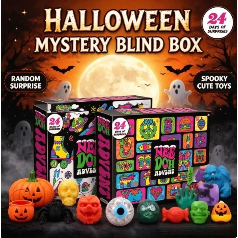 2026 New  Christmas Arrival Calendar 24 Day Countdown Blind Box 3D PVC Pinch Stress Relief Festival Surprise Gift