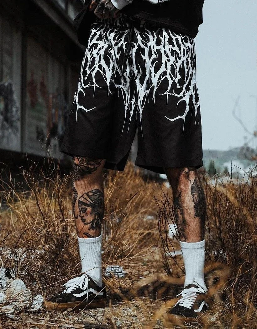 Herren Casual Sommer-Sportshorts, Trendige Streetwear, Vielseitige Streifen, Bedruckte Schnelltrocknende Shorts, Herrenshorts Y2K – Detail 4