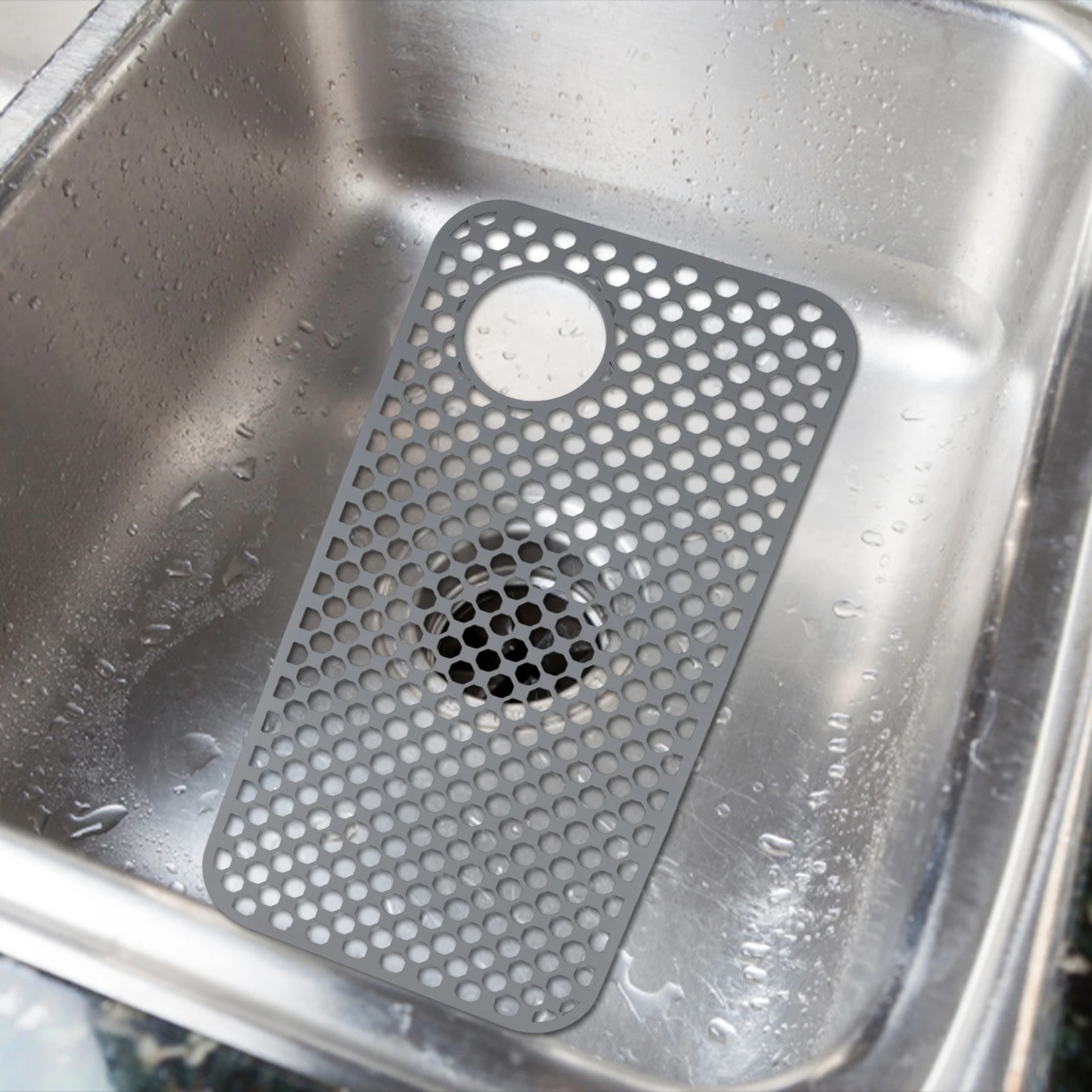 

Home Improvement Collapsible Sink Mat Heat Resistant Mat Silicone Sink Protector Mat Customizable Mat Food-Grade Silicone