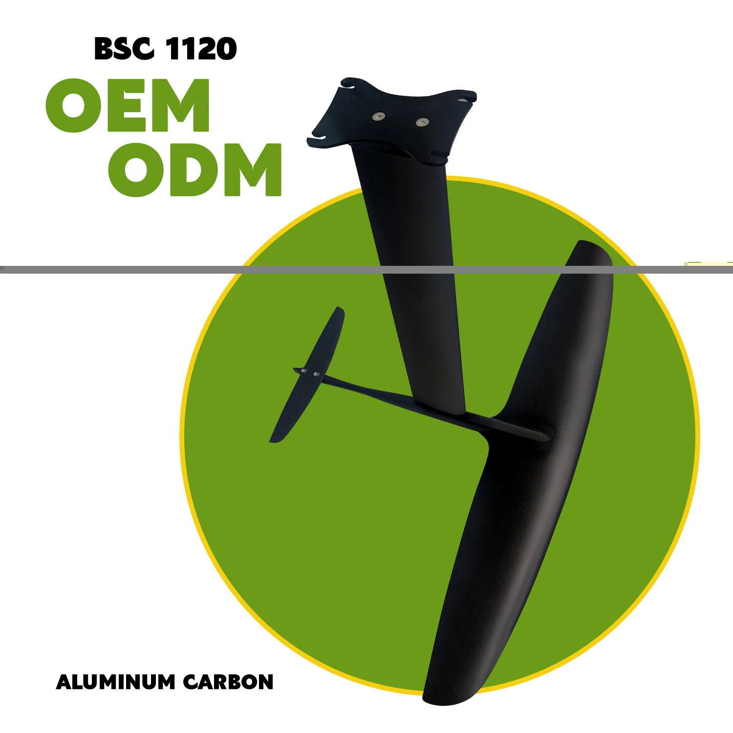 Ala de Foil BSC 1120 de 2007 cm² para Tabla de SUP, Mástil de Carbono, Foil Acuático para Surf, Ideal para Principiantes - Suministro Directo de Fábrica