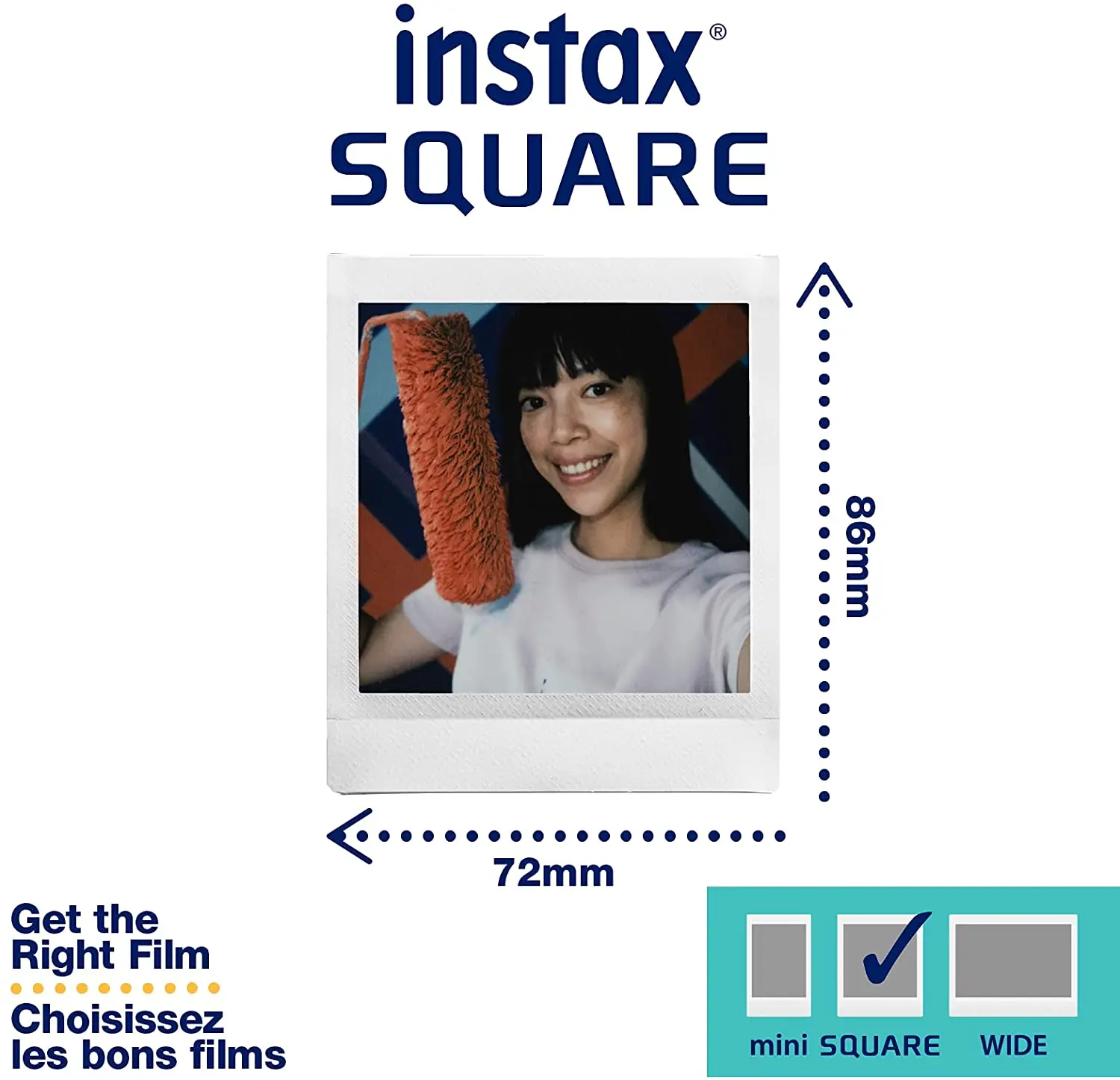 10-50 ورقة Fujifilm Instax Square Rainbow لـ Fujifilm instax Square / SP-3 لـ SQ10 SQ6 SQ20 كاميرا فيلم فورية مشاركة الكاميرا