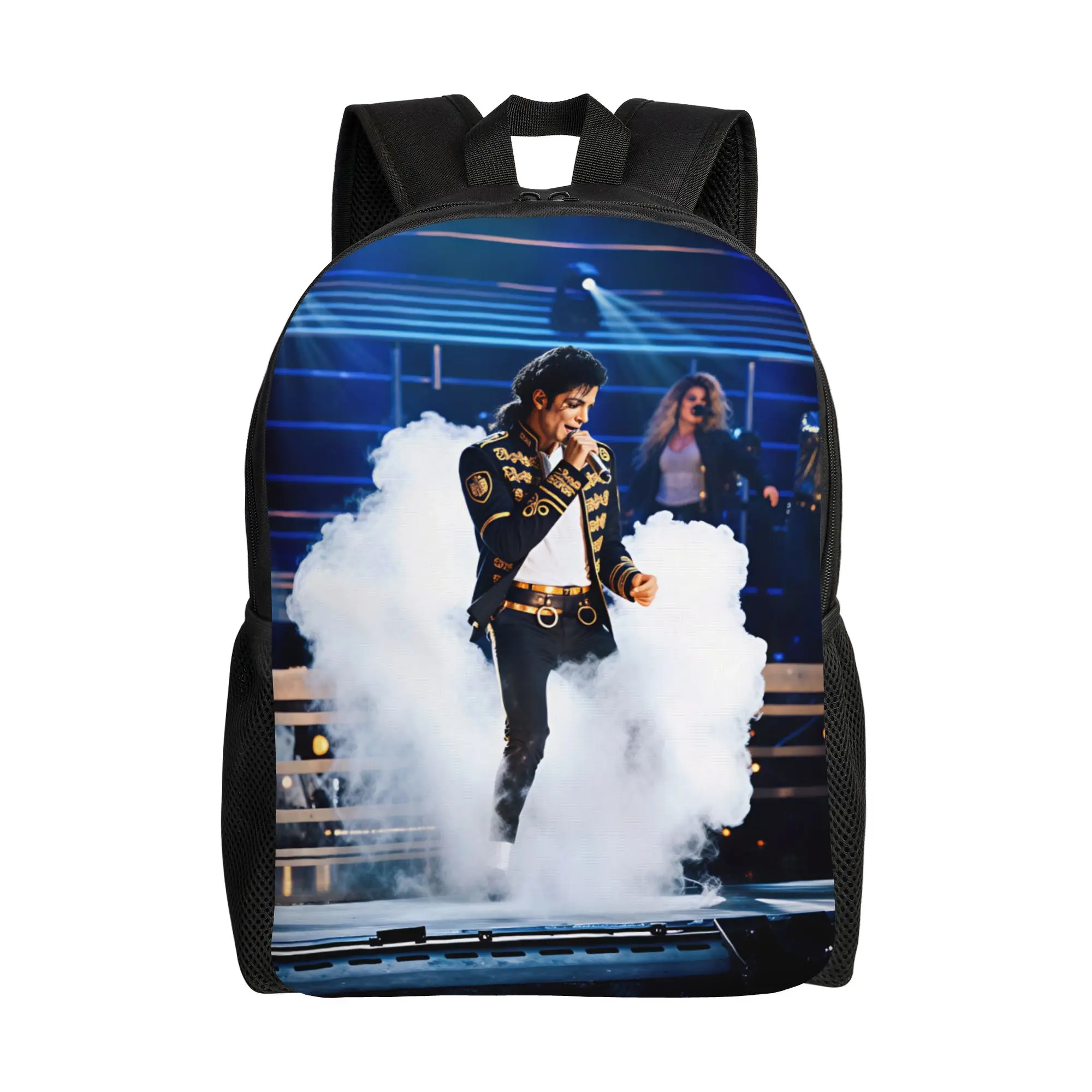 M-Michael Jacksons Backpack Student Unisex  Lightweight Backpacks Polyester Pretty School Bags Travel High Quality Rucksack