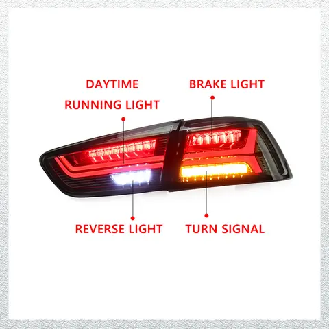 8 best sales mitsubishi lancer tail lights - №3