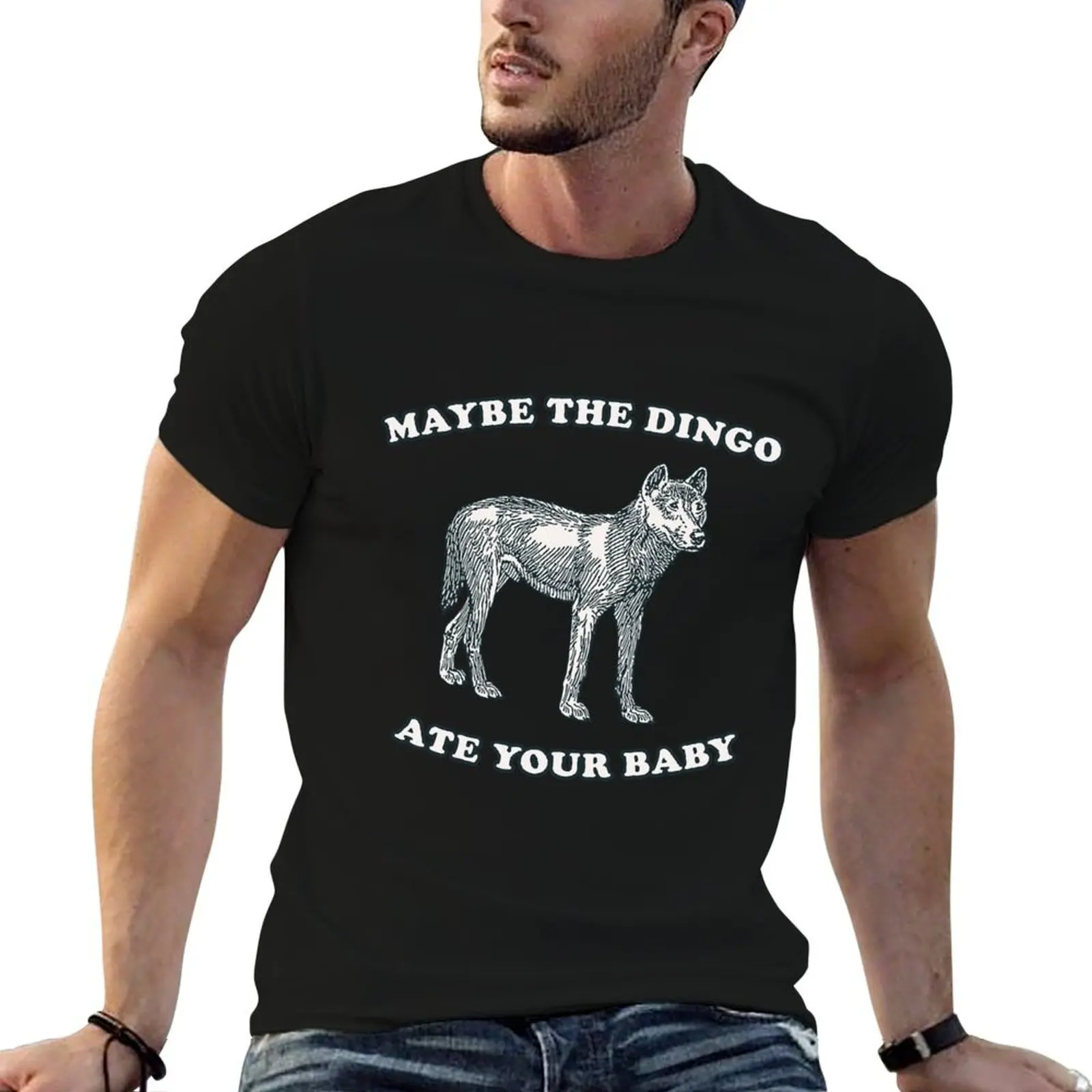 Maybe The Dingo Ate Your Baby T-Shirt t shirt man luxury man t shirt designer t shirts designer T-shirt