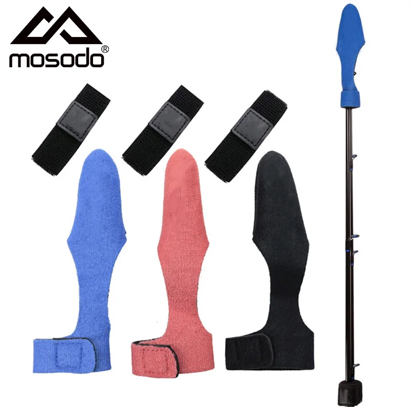 Mosodo Fishing Rod Ties Strap Pole Protective End Cap Set Stretchy Wrap Band Elastic Magic Belts Fishing Tools Accessories