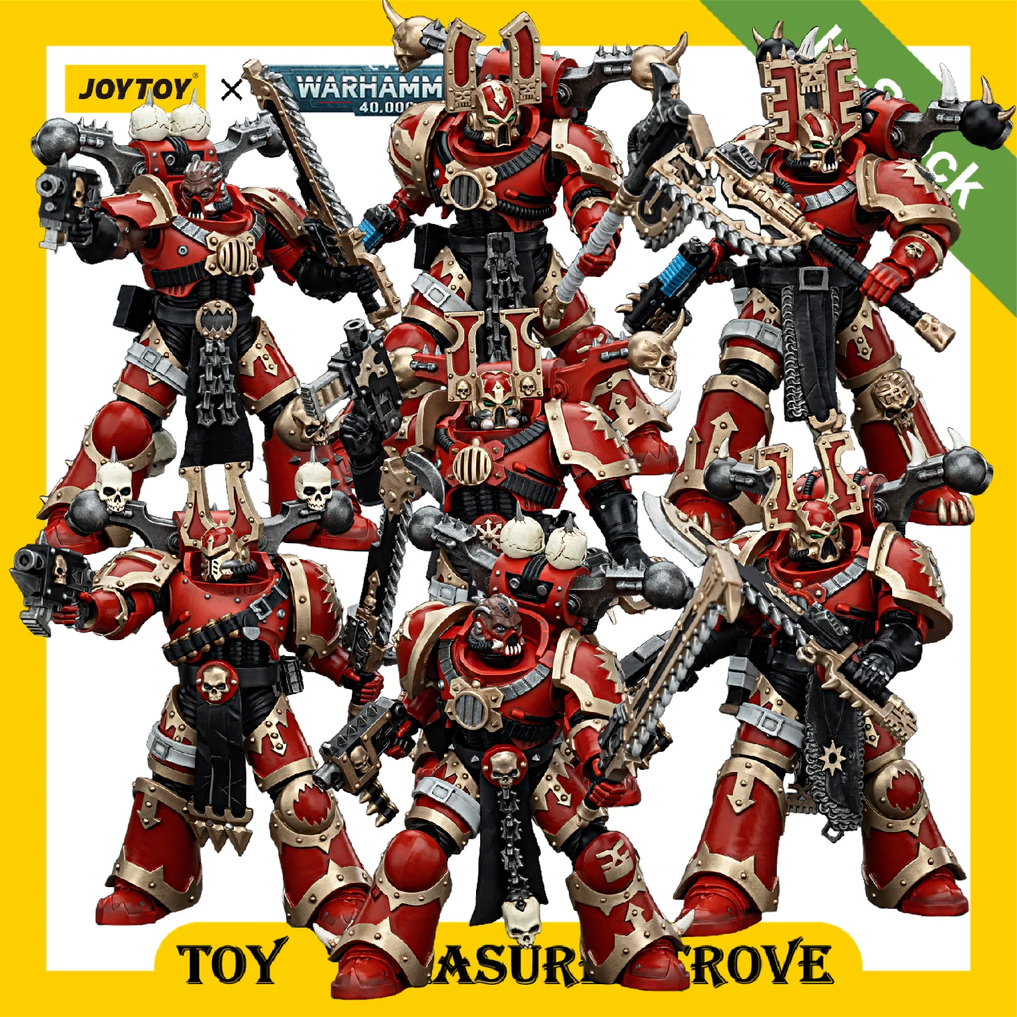 [IN STOCK] JOYTOY 1/18 Warhammer 40k Action Figures World Eaters Khorne Berzerker Collection Figures