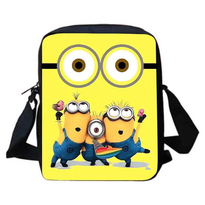 

Mochila Cartoon Shoulder Bag for Boys Girls ,Anime Games S-Minions Child Sling Bag for School , School Crossbody Bag for Pupil