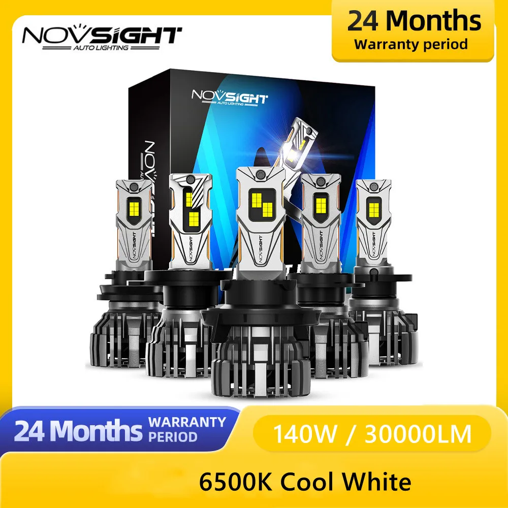 NOVSIGHT N67 H4 LED Headlights For Car LED H7 H11 9005 9006 HB3 HB4 6500K 30000LM 140W LED 12V Auto Headlamp Fog Light Bulbs