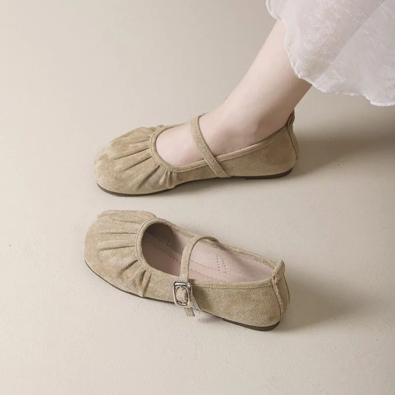 أحذية الصيف الأنيقة السيدات المرأة الأخفاف الباليه الشقق الخريف 2025 الباليه خريف جديد مريح ماري جينس أحذية النساء Au #5