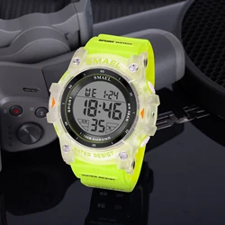 Digital Watch LED SMAEL Sports Watches Men's Wristwatch 50m Waterproof Swimming 8123 Sport Watches for Men Alarm Clock Stopwatch