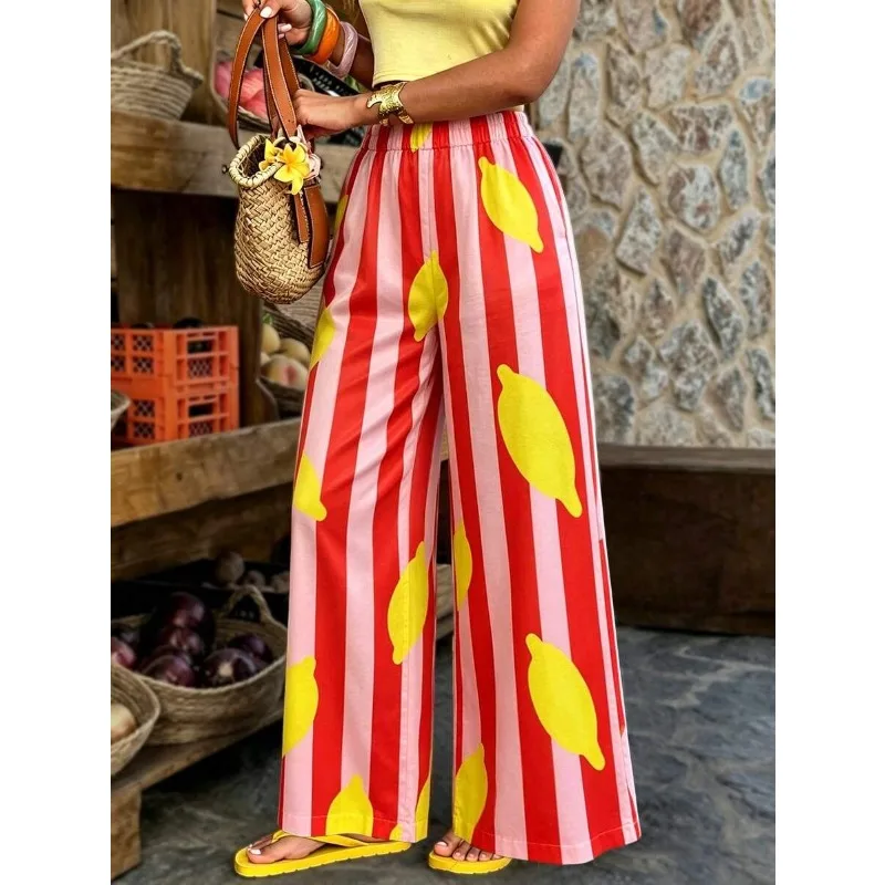 New Loose Casual Pants, Women's Yoga Pants, Breathable Hanging Straight Leg Wide Leg Sports Pants, Streetwear pants women