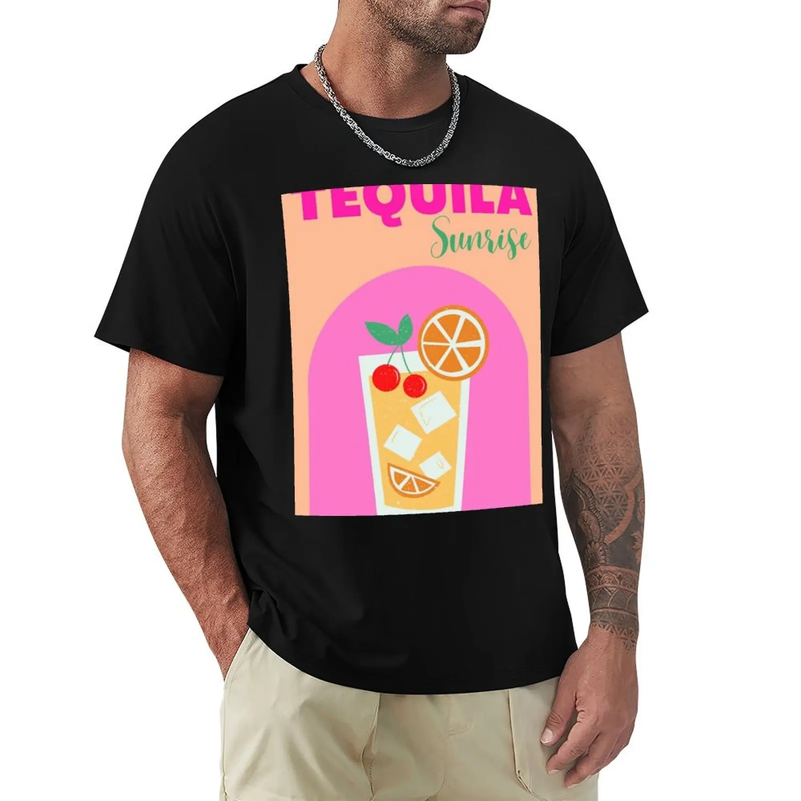 T-shirt Tequila Sunrise avec protection solaire UV