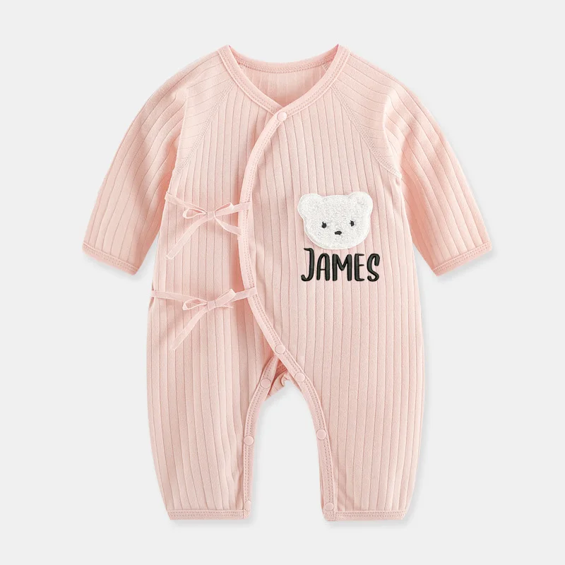 Personalized Newborn Clothes, Boneless Butterfly Clothes, Baby Teddy Bear Base, Thin Design For Babies One-piece Garment