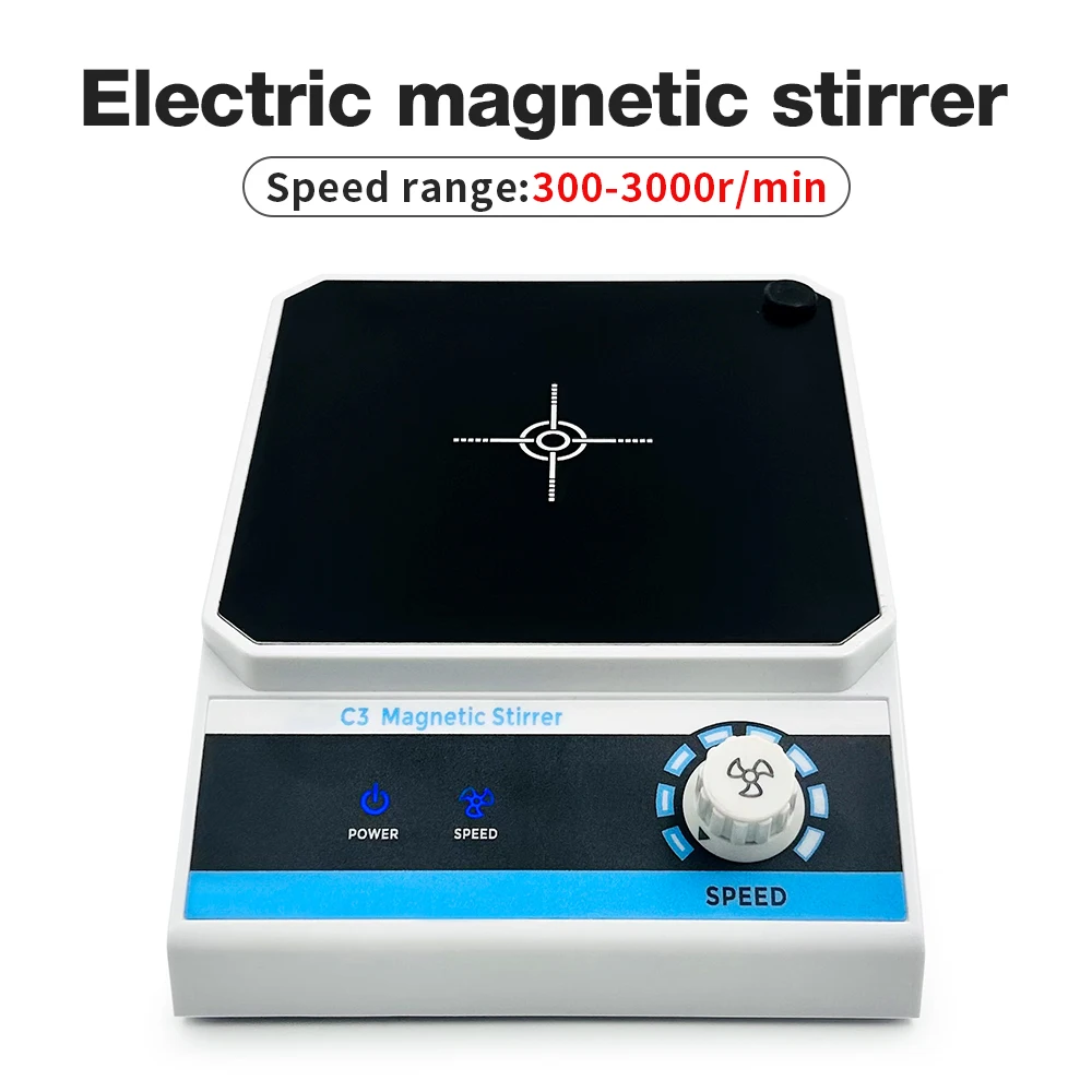 Agitador magnético de 300-3000rpm, 2L, placa caliente, agitador de laboratorio, mezclador magnético de calefacción, máquina mezcladora eléctrica para cosméticos médicos